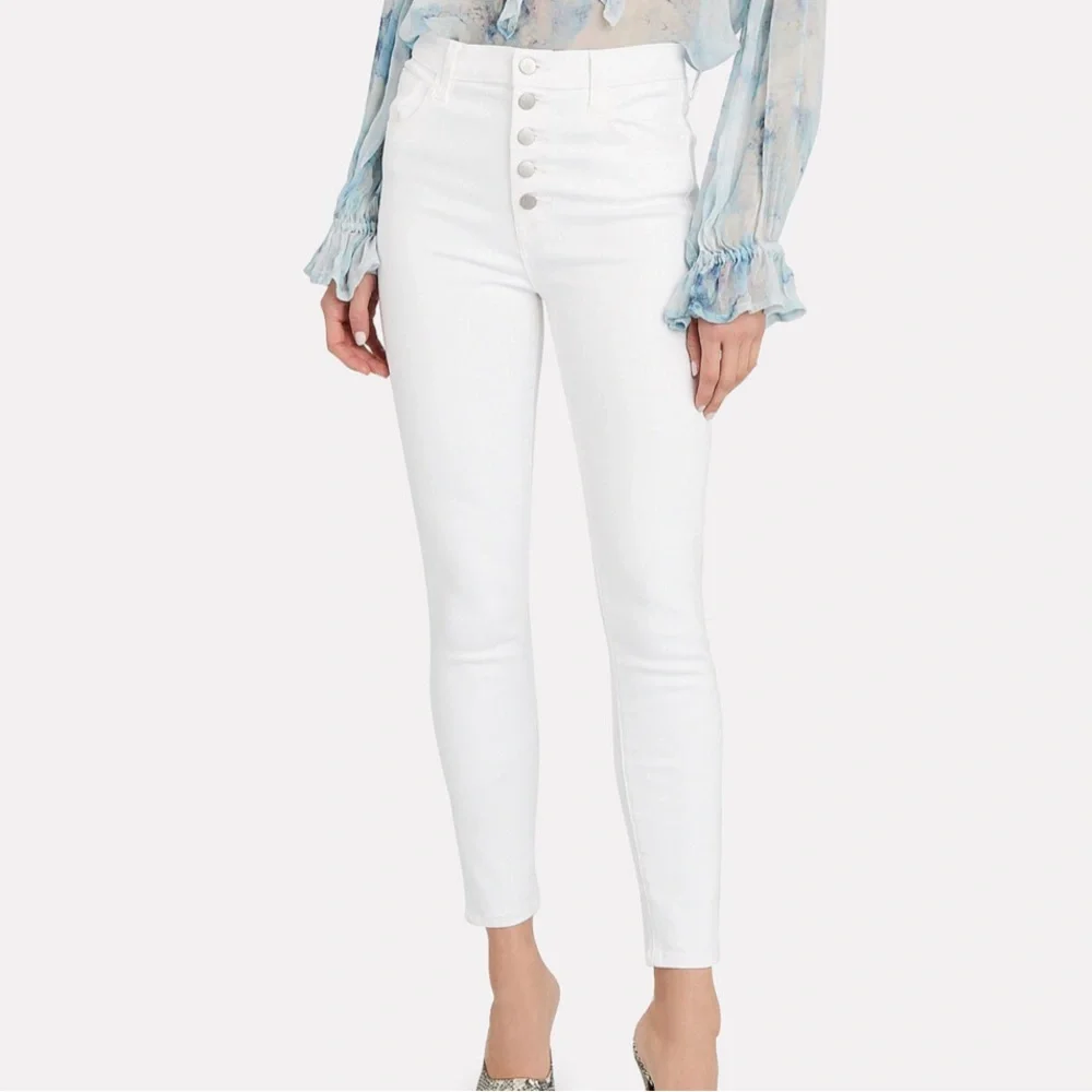 J Brand High-Rise Crop Skinny Jeans - Picture 1 of 9